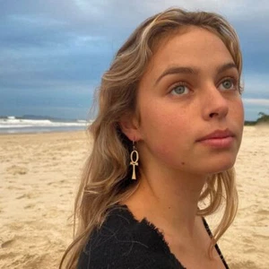 Ankh Brass Earrings lg - Bild 1 von 1