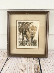 Vintage Roger Hebbelinck Drawing - Painting 9x8 - Picture 1 of 5