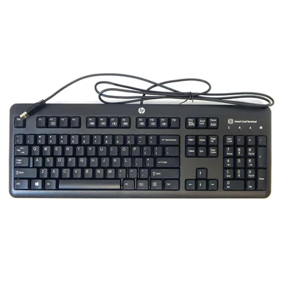HP USB US Smartcard CCID QWERTY Keyboard 700847-001 - New - Image 1 of 4