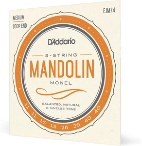 D'Addario EJM74 Monel Mandolin Strings, Medium, 11-40 - Picture 1 of 12