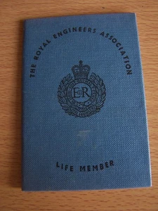 Military Royal Engineers Association Life Member Card SPR R L Reed 1967 London - Picture 1 of 4