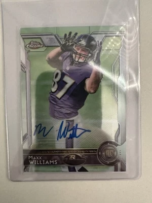 2015 Topps Chrome - Rookies Maxx Williams #165 Autographs (AU, RC) - Image 1 of 2