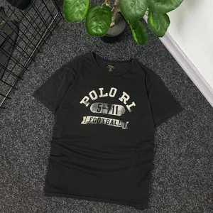 POLO Ralph Lauren Football T-shirt Vintage Y2k Style Luxury - Picture 1 of 7