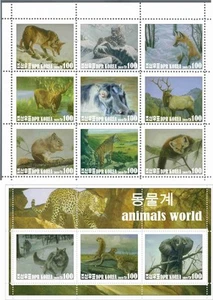 Briefmarkenblöcke komplett Tiere Welt Korea 2019 Fauna 5. Ausführung - Bild 1 von 1