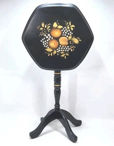 Vintage Hitchcock Kerze Beistell Kipptisch Teeständer Kolonial Bauernhaus Americana - Bild 1 von 19