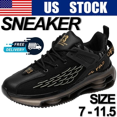 Men's Sport Shoes Outdoor Athletic Tennis Jogging Walking Breathable Size 7-11.5 - Image 1 of 4