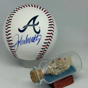 John Smoltz signed Rawlings Braves Team Stitch Logo Baseball JSA COA HOF A3889 - Picture 1 of 1