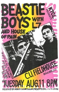 Beastie Boys - w/ House of Pain - Boulder, Colorado, - 8/11/1992 - Picture 1 of 1