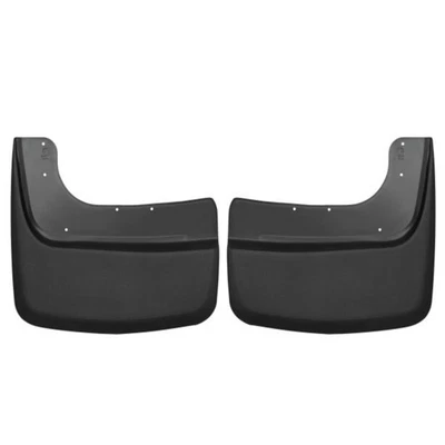 Husky Liners Rear Black FormFit Mud Guards for Ford F250 F350 Super Duty Dually - Image 1 of 4
