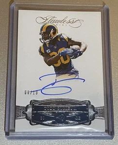 2016 Panini Flawless Todd Gurley II Signatures Silver Auto #'ed 08/10 - Picture 1 of 2