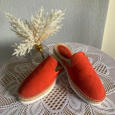 NOVO Tamanho 8M Michael Kors Logotipo Emilia Alpargatas Slide Mandarim - Imagem 1 de 4