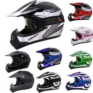 ZORAX Youth Kids Motocross Helmet MX Off Road BMX Dirt Bike Quad & Goggles - Picture 1 of 29