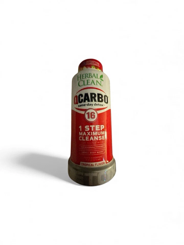Bebida desintoxicante Herbal Clean QCarbo16 32 OZ, sabor tropical, uso el mismo día Foto 1 de 1