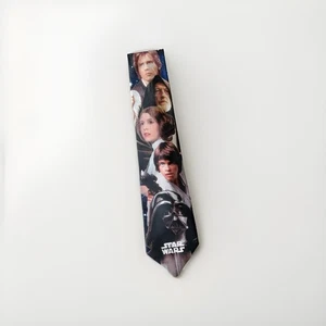 1996 Offically Licensed Ralph Marlin Star Wars NeckTie 55" Luke Lea Han Vader - Picture 1 of 8