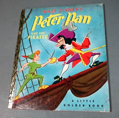 Peter Pan and Pirates Disney Little Golden Book First Printing "A" 1952-GMFB Foto 1 de 4