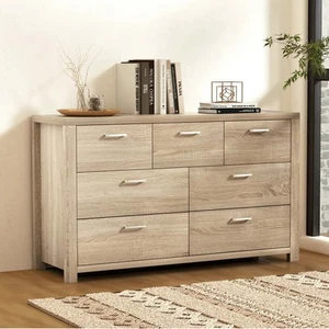 Artiss 7 Chest of Drawers - MAXI Pine - Picture 1 of 8