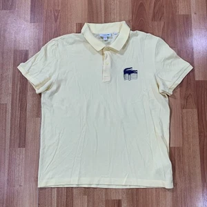 Polo Lacoste Uomo Large* Taglia 6 Giallo Gator Rugby Golf Casual - Foto 1 di 9