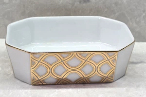 Estee Lauder 2007 Schmuckschale Achteckform Goldfarbe - Bild 1 von 10