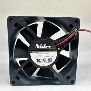 1 PCS  NIDEC Fan D08A-24TS2 07K DC24V 0.23A 8025 8CM 2 wire  inverter fan - Picture 1 of 3