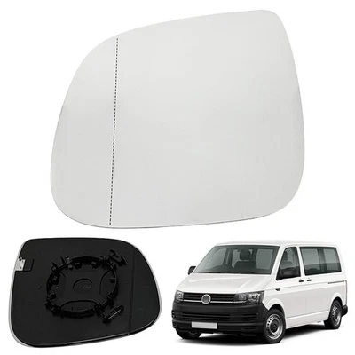 Heated With Backing Plate Mirror Glass For 2009-2021 VW Amarok Transporter T5 T6 - Image 1 of 4