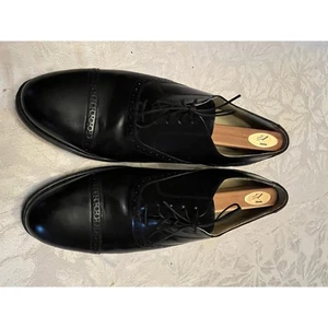Bostonian Impression Black Leather Cap Toe Oxford Dress Shoes Men's Formal - Picture 1 of 8