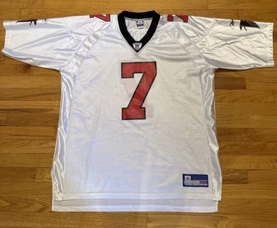 Camiseta de fútbol americano Michael Vick #7 Atlanta Falcons blanca NFL Reebok talla 2XL Foto 1 de 4
