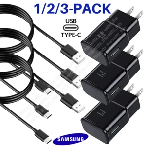 Adapter Fast Charger Type C Phone Charging Cable Lot For Samsung Galaxy Android - Picture 1 of 20