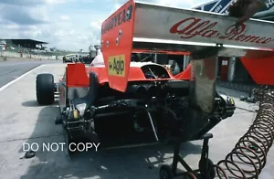ALFA ROMEO 179 BRUNO GIACOMELLI 35MM SLIDE BRITISH GP 1980 PITS F1 PHOTOGRAPH - Picture 1 of 3