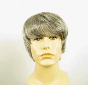 Perruque homme 100% cheveux naturel grise poivre et sel EMILE 44 - Imagen 1 de 8