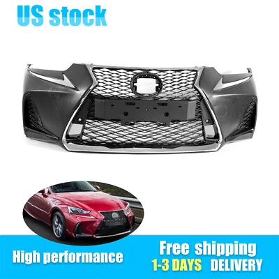 For 17-20 Lexus Is300 Is350 F-Sport New Front Bumper Cover Grille Complete Set Foto 1 de 4
