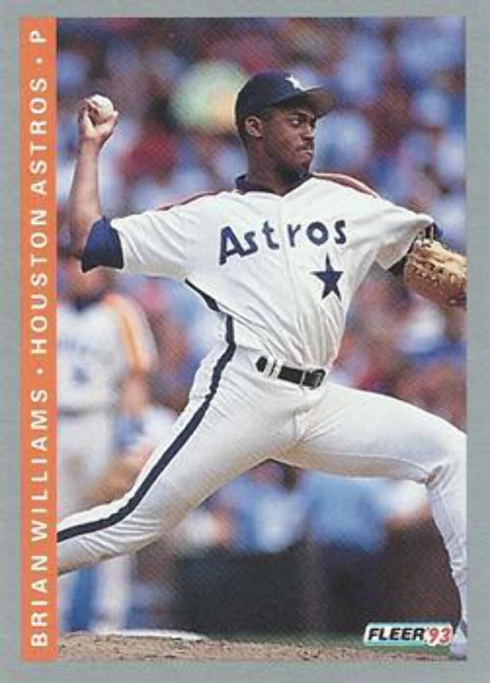 #56 Brian Williams - Houston Astros - 1993 Fleer Baseball - Image 1 of 1