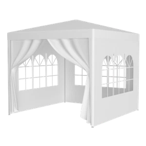 10"x10" Party Tent Outdoor Heavy Duty Gazebo Wedding Canopy Removable White - Picture 1 of 20