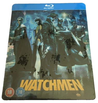 WATCHMEN 2009 BLU-RAY STEELBOOK FILM MOVIE 2012 UK RELEASE SEALED NEW PLAY.COM - Image 1 of 2
