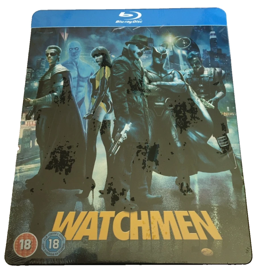 WATCHMEN 2009 BLU-RAY STEELBOOK FILM MOVIE 2012 UK RELEASE SEALED NEW PLAY.COM - Image 1 of 2