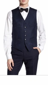 John Varvatos Collection – Abstract Print Vest. 54 US 44. $598 - Picture 1 of 9