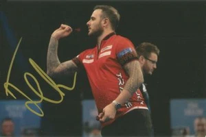 DARTS: JOE CULLEN 'ROCKSTAR' SIGNED 6x4 ACTION PHOTO+COA - Picture 1 of 1