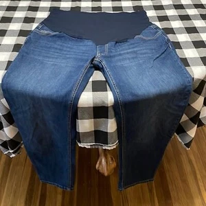 ECC! Jeans Time and Tru maternità blu denim XL (16-18) elastico in vita alta - Foto 1 di 8