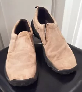 Men's GBX Light Taupe Suede Sli On Trail Climber Shoes 9.5D - Picture 1 of 4