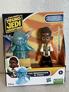 STAR WARS Young Jedi Adventures KAI BRIGHTSTAR & HOLOGRAM YODA Kids Toy New - Picture 1 of 6