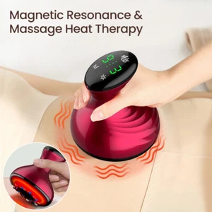 Electric Vacuum Cupping Massager Body Guasha Scraping Fat Burning Anti-Cellulite - Picture 1 of 13