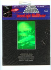 Star Wars Millennium Falcon Fantasma 3D Laser Light Hologram  Decor LTD 1993 H14