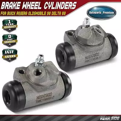 2x Rear Side Drum Brake Wheel Cylinder for Buick Riviera Oldsmobile 98 Delta 88 - Image 1 of 4
