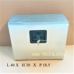 CASSETTA PORTA ATTREZZI ZINCATA PIAGGIO PORTER 40X30X18,5 CM CAMION TRATTORE - Foto 1 di 6