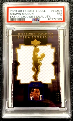 SP /25 PSA 7 2003 SHAWN MARION EXTRA EXQUISITE COLL. DAUL JERSEY G589E5622F - Image 1 of 3