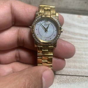 Citizen Eco Drive Pearl Style Dial Gold Tone Diamond Accent Ladie's Eco Drive - Picture 1 of 18