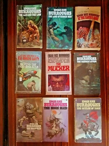 EDGAR RICE BURROUGHS MIXED SET (9) ACE VG/VG+ VINTAGE PB TARZAN, WESTERNS - Picture 1 of 2