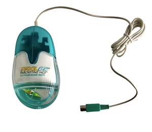 Vtg Paxil Pharmaceutical Promo Kayak Aqua 2-Button PS/2 Mechanical Ball Mouse - Afbeelding 1 van 4