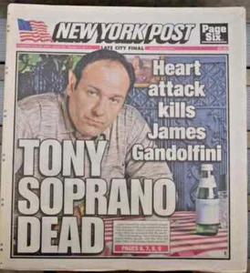 James Gandolfini Dead Tribute New York Post 20.06.2013 - Bild 1 von 3