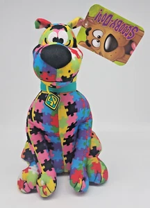 Scooby-Doo Plush Multicolor Puzzle Pattern With Tags - Picture 1 of 4