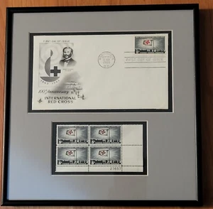 International Red Cross 1963 First Day Issue #1239 US Stamp +4 stamp plate block - Picture 1 of 8
